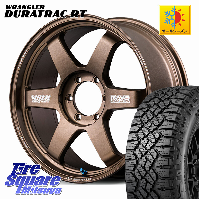 グッドイヤー WRANGLER DURATRAC RT サマータイヤ 285/60R18RAYS 【欠品次回~1月】 TE37 ultra LARGE PCD 30th MACHINING Ver ホイール 18インチ 18X8.0J 36 6穴 139.7 H3|タイヤスクエアミツヤ
