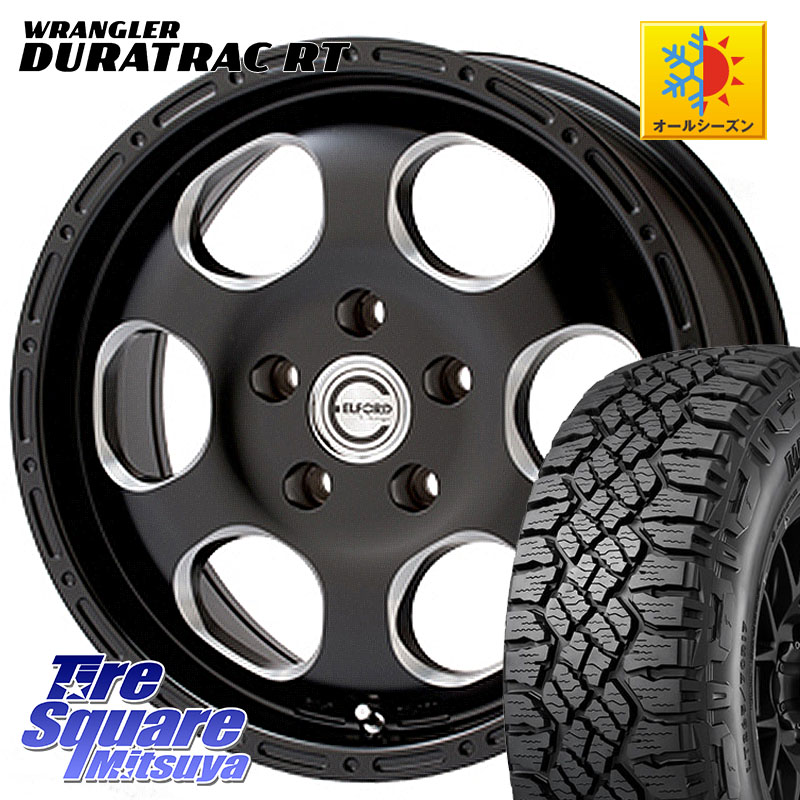 MEIWA Blood Stock One Piece ホイール 17インチ 17 X 8.0J +35 5穴 127 グッドイヤー WRANGLER DURATRAC RT サマータイヤ 265/70R17 クライスラー ジープ ラングラー JK系 クライスラー ジープ ラングラー JL系