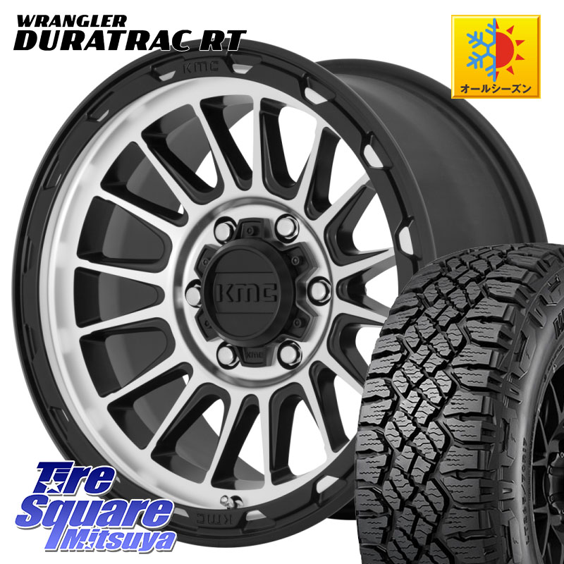 KMC KM542 Impact Machined ホイール 17インチ 17 X 8.0J +35 5穴 114.3 グッドイヤー WRANGLER DURATRAC RT サマータイヤ 245/65R17