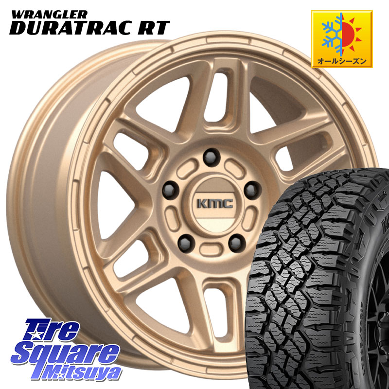 KMC KM716 NOMAD ホイール 17インチ 専用Nut別売 17 X 8.0J +38 5穴 114.3 グッドイヤー WRANGLER DURATRAC RT サマータイヤ 245/65R17