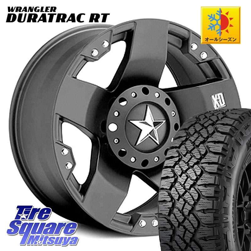 KMC XD775ROCKSTAR ホイール 17インチ ロックスター 17 X 8.0J +35 5穴 127 グッドイヤー WRANGLER DURATRAC RT サマータイヤ 245/75R17 クライスラー ジープ ラングラー JK系 クライスラー ジープ ラングラー JL系
