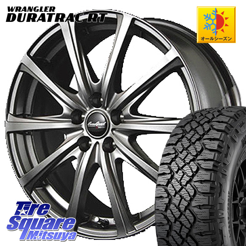 グッドイヤー WRANGLER DURATRAC RT サマータイヤ 245/65R17MANARAY MID EuroSpeed ユーロスピード V25 ホイール 17インチ 17X7.0J 38 5穴 114.3 RAV4 50系 カスタム デリカD:5 D5 カスタムサイズ｜タイヤスクエアミツヤ