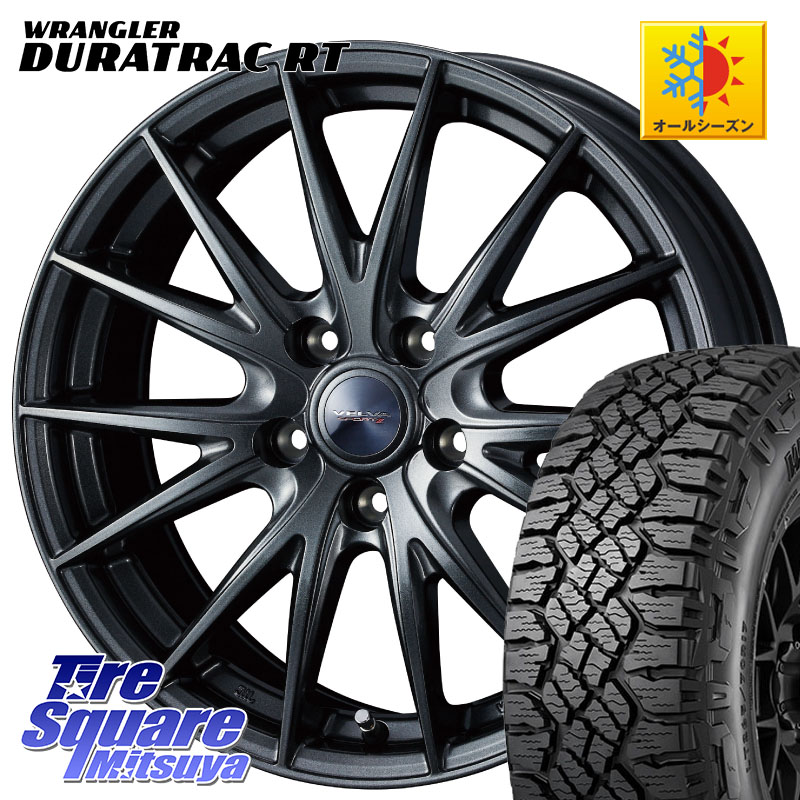 WEDS ウェッズ ヴェルヴァ スポルト2 ホイール 17インチ 17 X 6.5J +40 5穴 114.3 グッドイヤー WRANGLER DURATRAC RT サマータイヤ 245/65R17