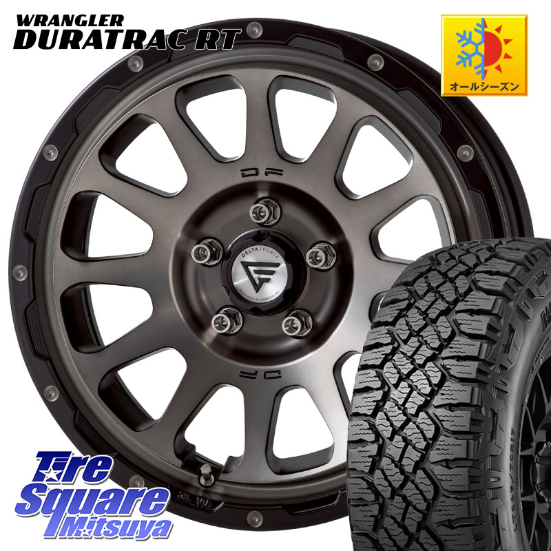 グッドイヤー WRANGLER DURATRAC RT サマータイヤ 245/75R17DELTA FORCE デルタフォース オーバル JK JL ラングラー ホイール 17インチ 17X8.0J 40 5穴 127 クライスラー ジープ ラングラー JK系 クライスラー ジープ ラングラー JL系｜タイヤスクエアミツヤ
