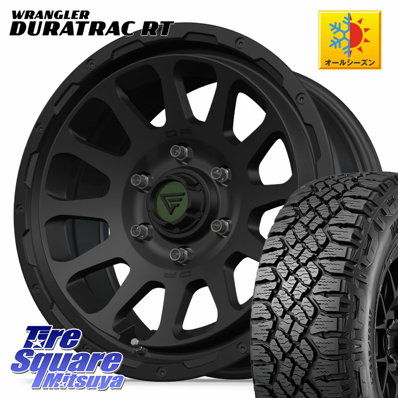 DELTA FORCE デルタフォース オーバル 6穴 ホイール 17インチ 17 X 8.0J +20 6穴 139.7 グッドイヤー WRANGLER DURATRAC RT サマータイヤ 275/65R17