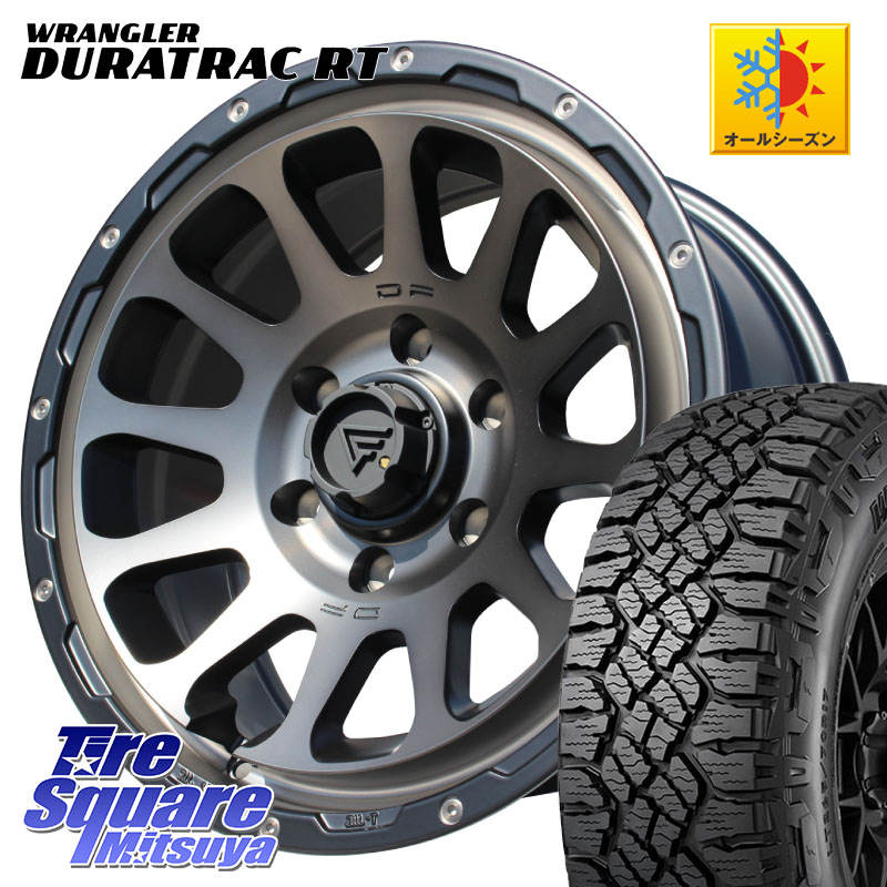 グッドイヤー WRANGLER DURATRAC RT サマータイヤ 265/70R17DELTA FORCE デルタフォース オーバル 6穴 ホイール 17インチ 17X8.0J 20 6穴 139.7 ランドクルーザーFJ トライトン 4Runner Tacoma ランドクルーザー プラド カスタムサイズ FJクルーザー|タイヤスクエアミツヤ
