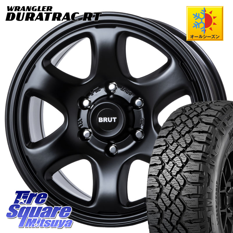 グッドイヤー WRANGLER DURATRAC RT サマータイヤ 275/65R17BRUT ブルート BR-44 BR44 BK ホイール 17インチ 17X7.5J 15 6穴 139.7 トライトンGSR｜タイヤスクエアミツヤ