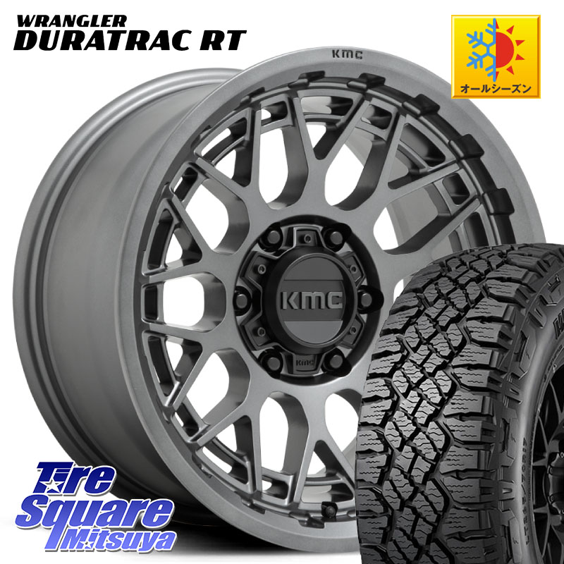KMC KM722 TECHNIC Anthracite 6Lug 17インチ 17 X 8.5J +18 6穴 139.7 グッドイヤー WRANGLER DURATRAC RT サマータイヤ 275/65R17
