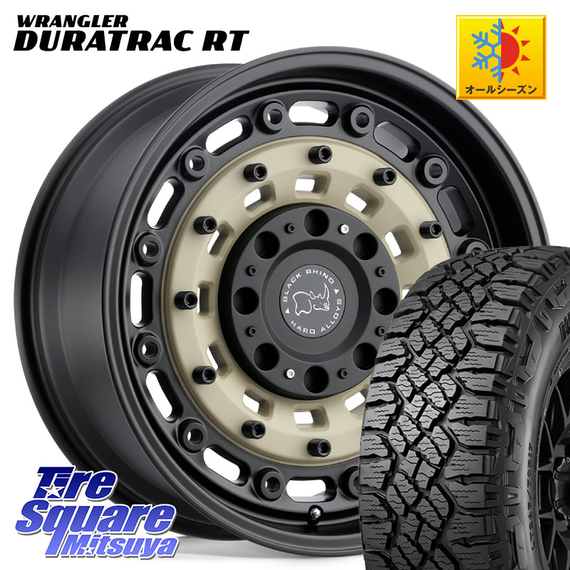 BLACK RHINO ARSENAL SANDBLACK ブラックライノ アーセナル 18インチ ブラックライノ 18 X 8.0J +30 5穴 127 グッドイヤー WRANGLER DURATRAC RT サマータイヤ 285/60R18 クライスラー ジープ ラングラー JK系 クライスラー ジープ ラングラー JL系