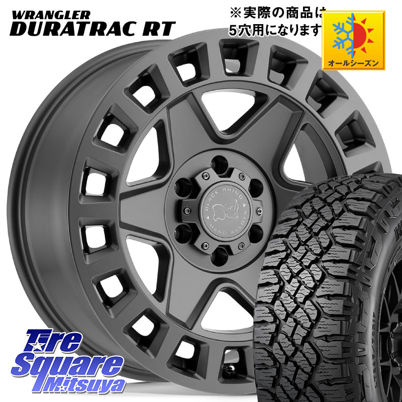 BLACK RHINO YORK ブラックライノ ヨーク GM 17インチ ブラックライノ 17 X 8.0J +35 5穴 114.3 グッドイヤー WRANGLER DURATRAC RT サマータイヤ 245/65R17