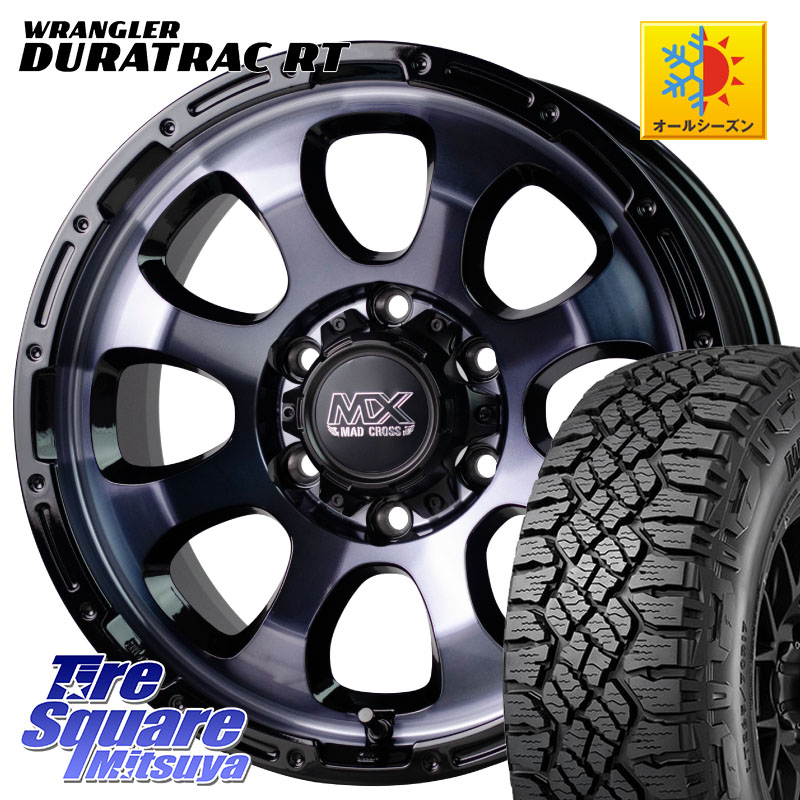 HotStuff マッドクロス GRACE グレイス BKC 6H 在庫● ホイール 17インチ ★サマーセール★ 17 X 8.0J +20 6穴 139.7 グッドイヤー WRANGLER DURATRAC RT サマータイヤ 265/70R17