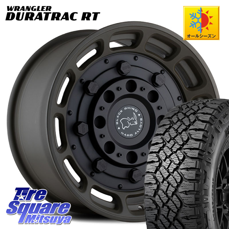 グッドイヤー WRANGLER DURATRAC RT サマータイヤ 265/70R17BLACK RHINO WARTHOG 17インチ ブラックライノ 17X8.5J 0 6穴 139.7 トライトン ランドクルーザー プラド カスタムサイズ｜タイヤスクエアミツヤ