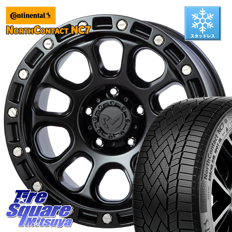 コンチネンタル NorthContact NC7 スタッドレス ミツヤ 正規品 225/65R17MKW M204 ブラックキャット 在庫● 17インチ ★サマーセール★ 17X8.0J 38 5穴 114.3 80系ハリアー RAV4 50系 NX レクサス ハリアー|タイヤスクエアミツヤ