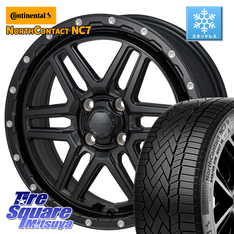 コンチネンタル NorthContact NC7 スタッドレス ミツヤ 正規品 195/60R16MONZA HI-BLOCK ERDE 16インチ 16X6.0J 42 4穴 100 E13オーラ ブルーバードシルフィ 日産|タイヤスクエアミツヤ