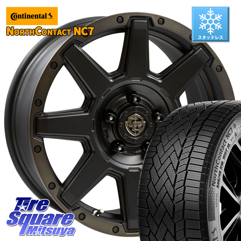 コンチネンタル NorthContact NC7 スタッドレス ミツヤ 正規品 225/65R17WEDS CROSS OVER GARMENTS StyleU 17インチ 17X7.0J 35 5穴 114.3 50系RAV4 80系ハリアー RAV4 50系 デリカD:5 D5 カスタムサイズ NX レクサス ハリアー|タイヤスクエアミツヤ