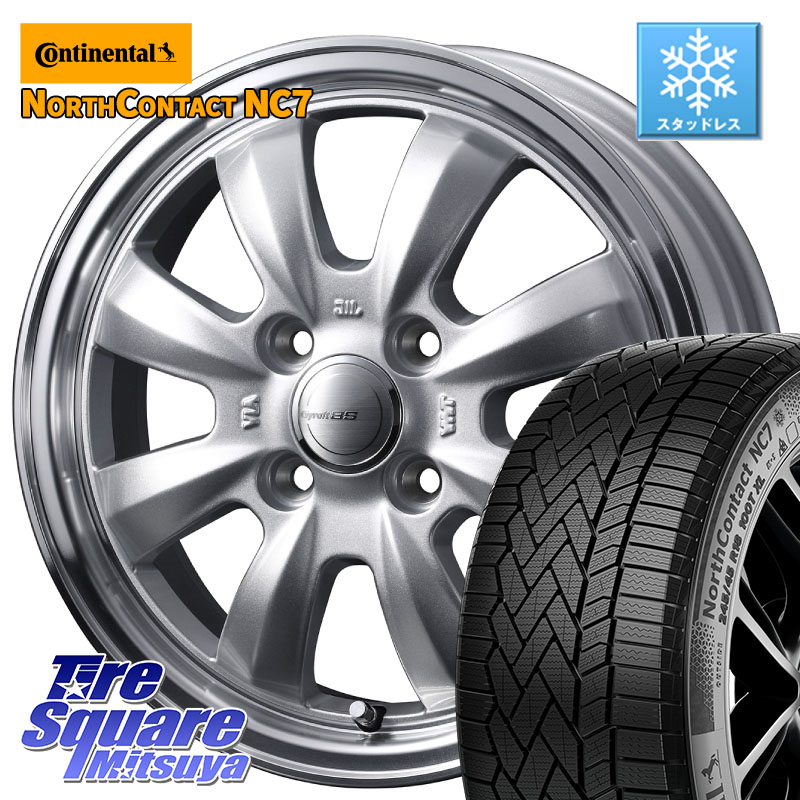 コンチネンタル NorthContact NC7 スタッドレス ミツヤ 正規品 175/65R15 WEDS GYRAFT 8S ホイール 15インチ 15 X 5.5J +42 4穴 100 アクア 160系カローラフィールダー GR・GS系フィット クロスビー スイフト4穴 130系ヴィッツ スペイド