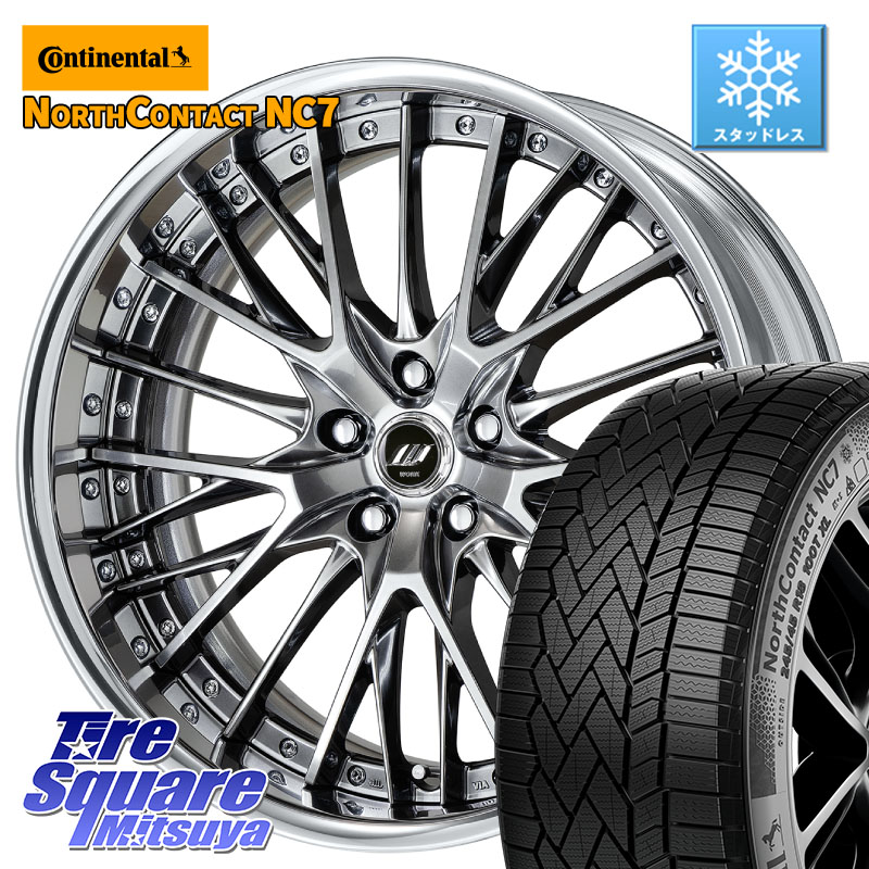 コンチネンタル NorthContact NC7 スタッドレス ミツヤ 正規品 235/50R19 WORK SCHWERT SG2 ADisk 19インチ 2ピース 19 X 8.5J +45 5穴 114.3 BT5レガシィアウトバック