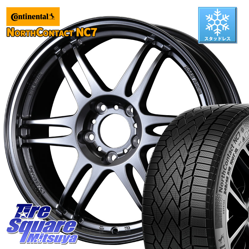 コンチネンタル NorthContact NC7 スタッドレス ミツヤ 正規品 225/45R17KOSEI 軽量 K-1 Racing.REV K1 レーシング ドット レヴ 17X7.0J 48 5穴 100 カローラスポーツ BRZ/86/GR86 GR 86 ハチロク 86 ハチロク｜タイヤスクエアミツヤ 101,960円