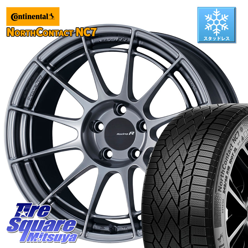 コンチネンタル NorthContact NC7 スタッドレス ミツヤ 正規品 215/60R17 ENKEI エンケイ Racing Revolution NT03RR ホイール 17 X 8.0J +35 5穴 114.3 20系アルファード 117,710円