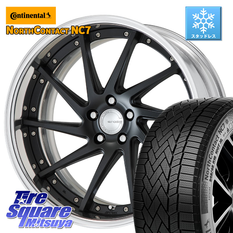 コンチネンタル NorthContact NC7 スタッドレス ミツヤ 正規品 235/50R19 WORK GNOSIS CVS O Disk 19インチ 2ピース 19 X 8.0J +45 5穴 114.3 CX-5 CX-8 BT5レガシィアウトバック SL系フォレスター