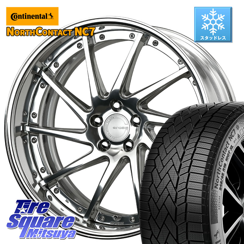 コンチネンタル NorthContact NC7 スタッドレス ミツヤ 正規品 235/50R20 WORK GNOSIS CVS O Disk 20インチ 2ピース 20 X 8.5J +35 5穴 114.3