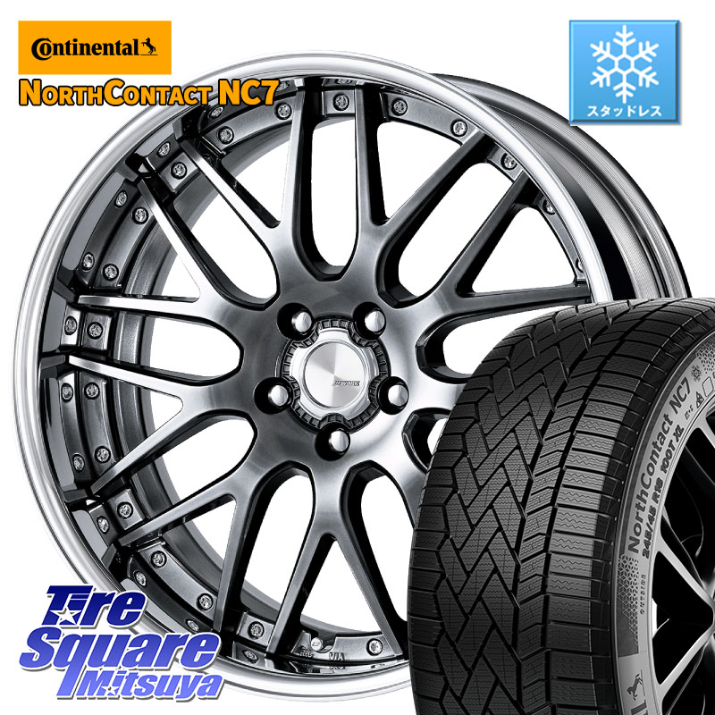 コンチネンタル NorthContact NC7 スタッドレス ミツヤ 正規品 235/60R18 WORK Lanvec LM1 GTK O Disk 18インチ 2ピース 18 X 7.0J +50 5穴 114.3