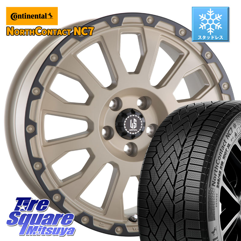 コンチネンタル NorthContact NC7 スタッドレス ミツヤ 正規品 225/55R17阿部商会 LA STRADA AVENTURA アヴェンチュラ GAR 17インチ 17X7.5J(MINI F60) 50 5穴 112 MINI ミニ クロスオーバー F60|タイヤスクエアミツヤ