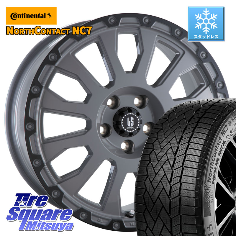 コンチネンタル NorthContact NC7 スタッドレス ミツヤ 正規品 225/45R18 阿部商会 LA STRADA AVENTURA アヴェンチュラ 18インチ 18 X 8.0J +40 5穴 114.3