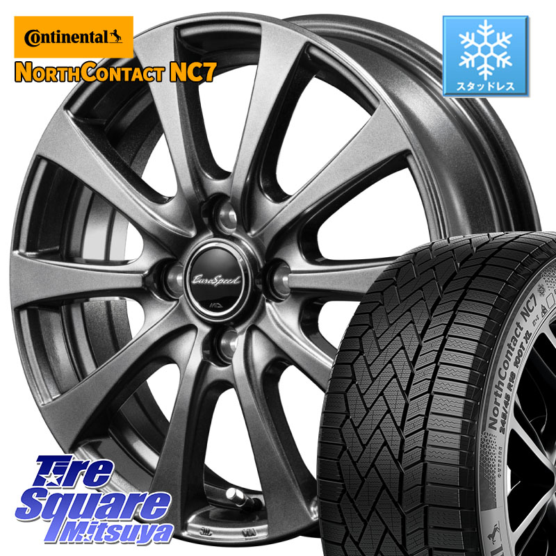 コンチネンタル NorthContact NC7 スタッドレス ミツヤ 正規品 195/65R15MANARAY MID EuroSpeed G10 ホイール 15インチ 15X5.5J 43 4穴 100 E13オーラ ブルーバードシルフィ 日産 カローラフィールダー カローラアクシオ|タイヤスクエアミツヤ