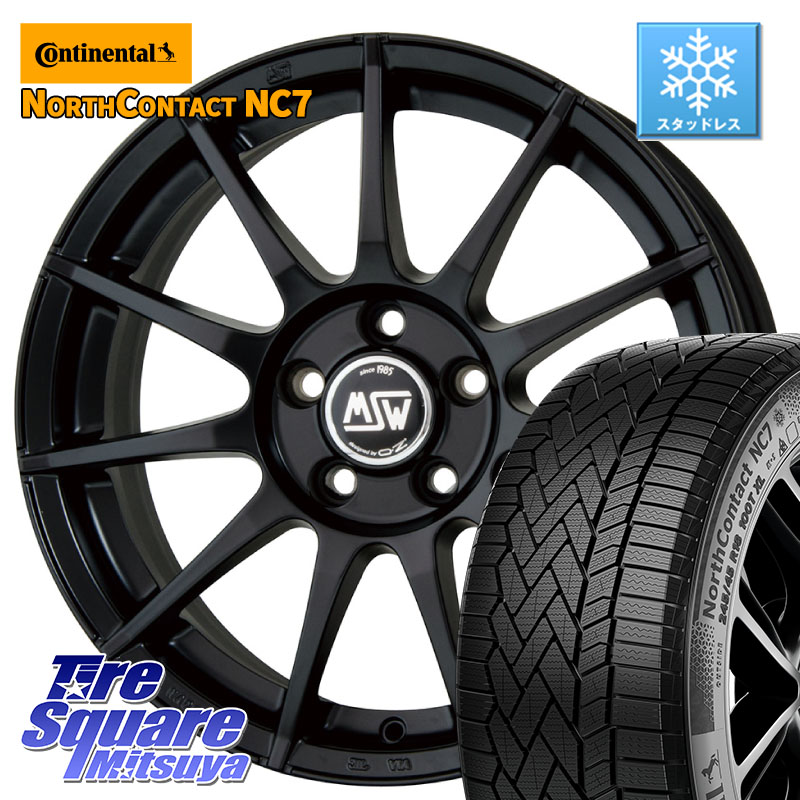 コンチネンタル NorthContact NC7 スタッドレス ミツヤ 正規品 225/45R17 MSW by OZ MSW85-2 ホイール 17インチ 17 X 7.0J(MB C117) +48 5穴 112 メルセデスベンツ CLA(C117)
