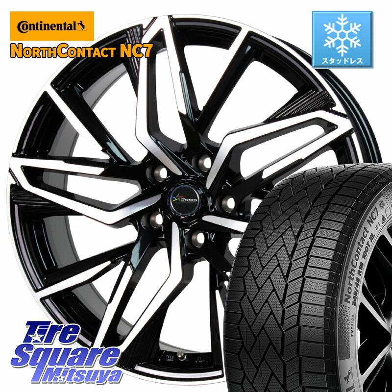 コンチネンタル NorthContact NC7 スタッドレス ミツヤ 正規品 235/50R20 HotStuff Chronus CH-112 クロノス CH112 ホイール 20インチ 20 X 8.0J(M14B) +38 5穴 114.3 レクサスNX20系 クラウンスポーツ・エステート ハイブリッドZ