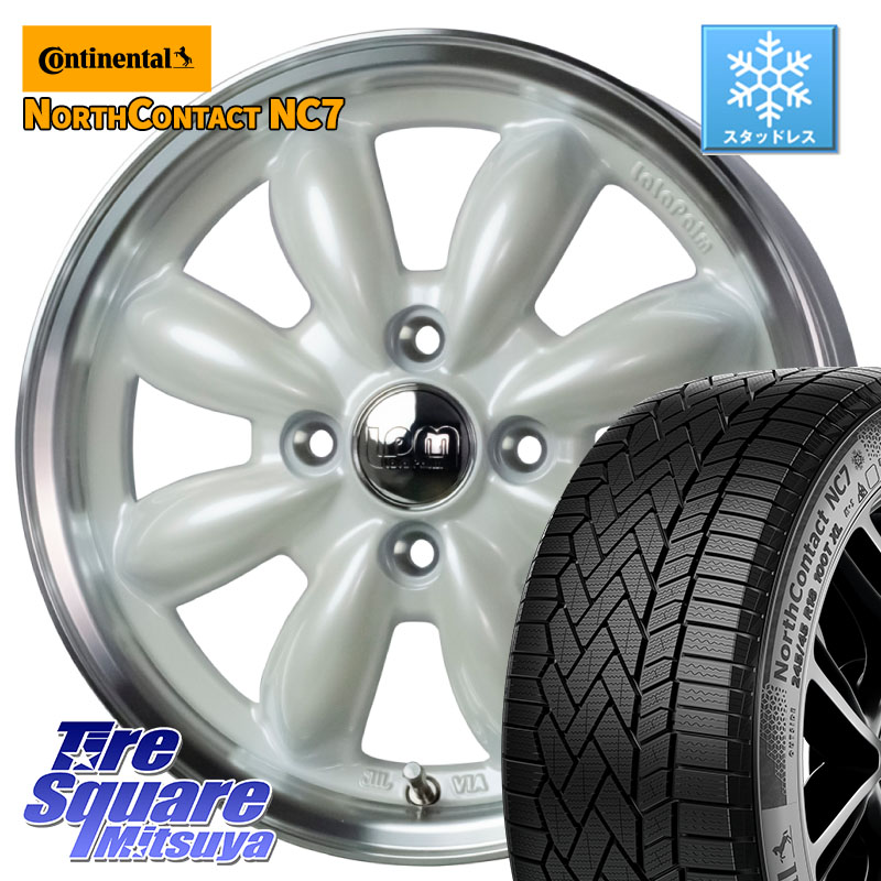 コンチネンタル NorthContact NC7 スタッドレス ミツヤ 正規品 185/60R15HotStuff LaLa Palm CUP2 ララパーム カップ2 ホイール 15インチ 15X5.5J 45 4穴 100 160系カローラフィールダー ヤリス GR/GS系フィット 130系ヴィッツ ヴィッツ カローラフィールダーハイブリ|タイヤスクエアミツヤ