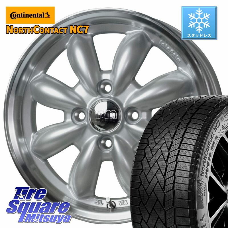 コンチネンタル NorthContact NC7 スタッドレス ミツヤ 正規品 185/60R15HotStuff LaLa Palm CUP2 ララパーム カップ2 ホイール 15インチ 15X5.5J 45 4穴 100 160系カローラフィールダー ヤリス GR/GS系フィット 130系ヴィッツ ヴィッツ カローラフィールダーハイブリ|タイヤスクエアミツヤ