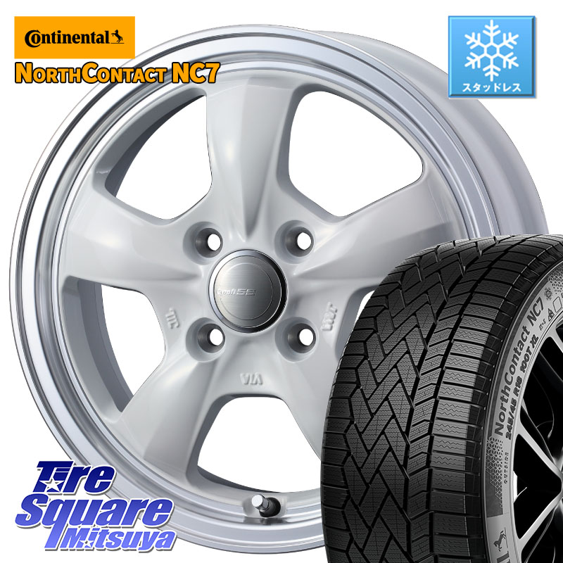 コンチネンタル NorthContact NC7 スタッドレス ミツヤ 正規品 175/65R15 WEDS グラフト GYRAFT 5S ホイール 15インチ 15 X 5.5J +42 4穴 100 アクア 160系カローラフィールダー GR・GS系フィット クロスビー スイフト4穴 130系ヴィッツ スペイド
