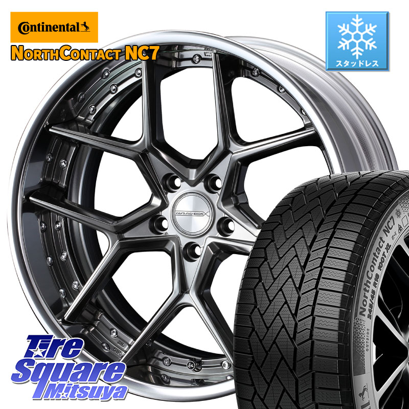 コンチネンタル NorthContact NC7 スタッドレス ミツヤ 正規品 235/50R20 WEDS MAVERICK 1505S BK CONCAVE FACE EX-LoDisk 2ピース ホイール 20インチ 20 X 8.5J +33 5穴 114.3