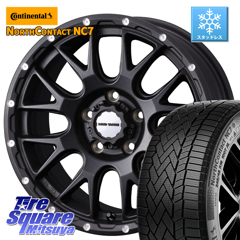 コンチネンタル NorthContact NC7 スタッドレス ミツヤ 正規品 225/55R18 WEDS 41133 マッドヴァンス MUD VANCE 08 BK ホイール 18インチ 18 X 7.5J +35 5穴 114.3 デリカD:5 113,510円