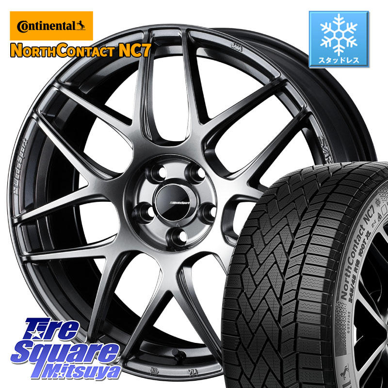 コンチネンタル NorthContact NC7 スタッドレス ミツヤ 正規品 235/50R19WEDS WedsSport SA-27R SA27R ウェッズ スポーツ ホイール 19インチ 19X8.5J 45 5穴 114.3 BT5レガシィアウトバック｜タイヤスクエアミツヤ