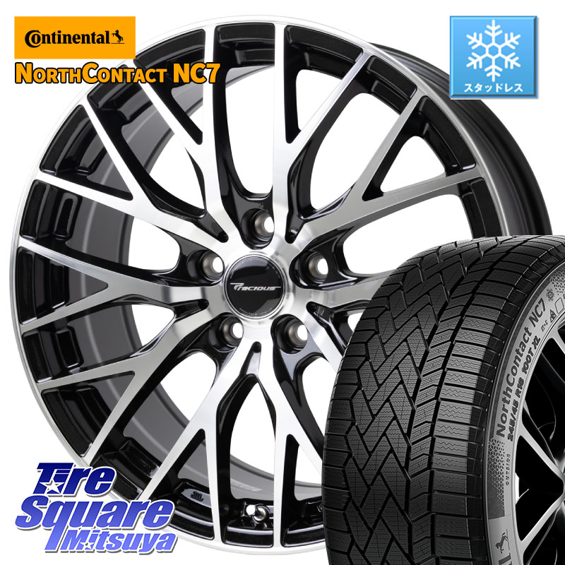 コンチネンタル NorthContact NC7 スタッドレス ミツヤ 正規品 225/55R18HotStuff Precious HM-1 V2 プレシャス ホイール 18インチ 18X8.0J 42 5穴 114.3 デリカD:5 SL系フォレスター エクストレイル X-TRAIL 日産 エクリプスクロス|タイヤスクエアミツヤ