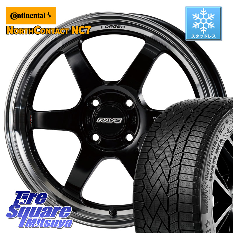コンチネンタル NorthContact NC7 スタッドレス ミツヤ 正規品 185/60R15 RAYS 【欠品次回10~11月】 VOLK RACING TE37 KCR PROGRESSIVE MODEL KCR ホイール 15インチ 15 X 5.5J +45 4穴 100 ヤリス GR・GS系フィット