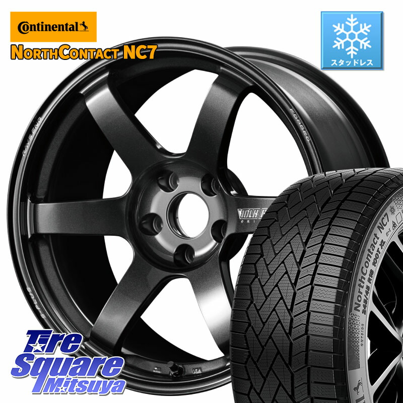 コンチネンタル NorthContact NC7 スタッドレス ミツヤ 正規品 235/60R18 RAYS 【欠品次回10~11月】 TE37 SAGA S-plus VOLK RACING 鍛造 ホイール 18インチ 18 X 7.5J +48 5穴 114.3