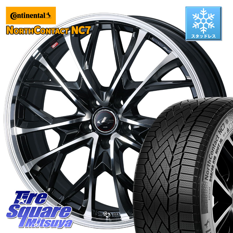 コンチネンタル NorthContact NC7 スタッドレス ミツヤ 正規品 235/50R20WEDS LEONIS MV レオニス MV ホイール 20インチ 20X8.5J(M14B) 35 5穴 114.3 レクサスNX20系 クラウンスポーツ 6POTブレーキ対応 クラウンエステート|タイヤスクエアミツヤ
