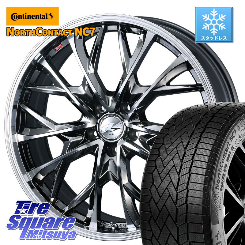 コンチネンタル NorthContact NC7 スタッドレス ミツヤ 正規品 235/50R19WEDS LEONIS MV レオニス MV BMCMC ホイール 19インチ 19X8.0J 43 5穴 114.3 SL系フォレスター BT5レガシィアウトバック NX レクサス ハリアー|タイヤスクエアミツヤ