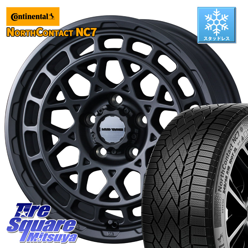 コンチネンタル NorthContact NC7 スタッドレス ミツヤ 正規品 235/50R18WEDS MUDVANCE X TYPE M ホイール 18インチ マッドヴァンス タイプM 18X7.5J 35 5穴 114.3 30系アルファード/ヴェルファイア 20系アルファード ヴェルファイアハイブリッド ヴェルファイア アル|タイヤスクエアミツヤ