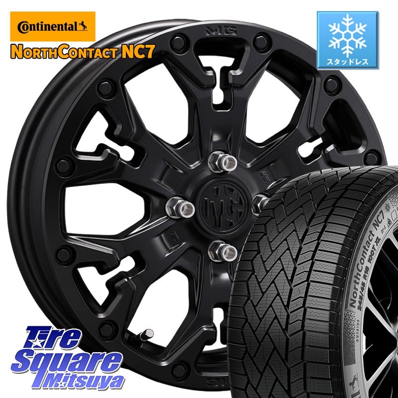 コンチネンタル NorthContact NC7 スタッドレス ミツヤ 正規品 195/60R16CRIMSON MG GOLEM Jr ホイール 16インチ 16X6.0J 38 4穴 100 E13オーラ｜タイヤスクエアミツヤ
