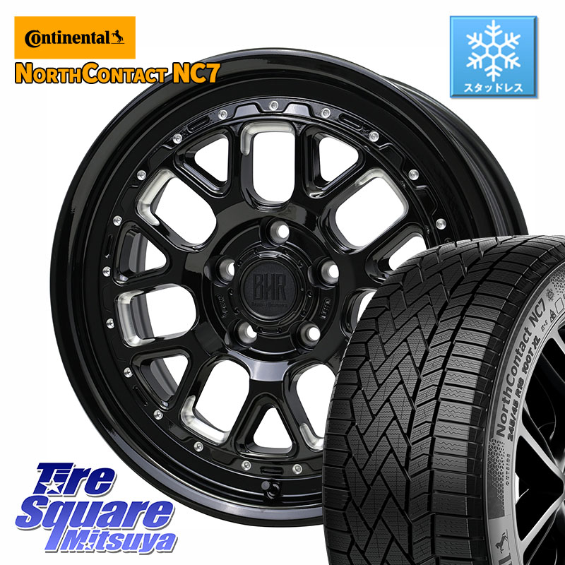 コンチネンタル NorthContact NC7 スタッドレス ミツヤ 正規品 215/60R17 HotStuff BARKLEY HARDROCK HURON ハードロック ヒューロン ホイール 17インチ 17 X 7.0J +38 5穴 114.3 10系カローラクロス 20系アルファード