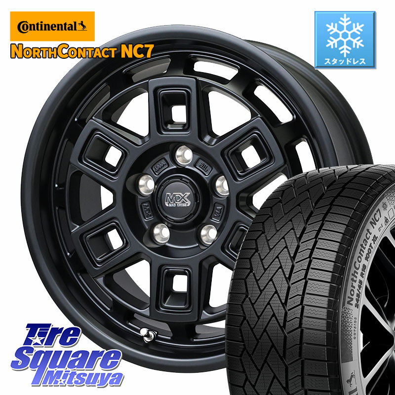 コンチネンタル NorthContact NC7 スタッドレス ミツヤ 正規品 225/65R17 HotStuff MAD CROSS AEVER マッドクロス アイヴァー ホイール 17インチ 17 X 7.0J +38 5穴 114.3 50系RAV4 80系ハリアー T32エクストレイル CX-5 CX-8 BT5レガシィアウトバック