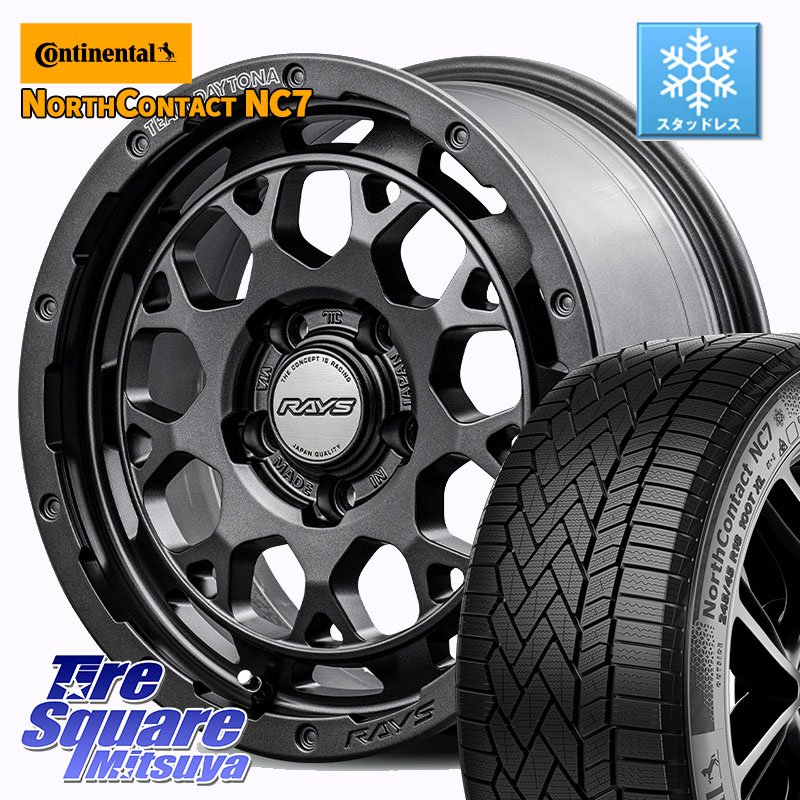 コンチネンタル NorthContact NC7 スタッドレス ミツヤ 正規品 235/50R18 RAYS 【欠品次回8~9月】 TEAM DAYTONA M9+ Spec M ホイール 18インチ 18 X 7.5J +38 5穴 114.3 30系アルファード 30系ヴェルファイア 20系アルファード
