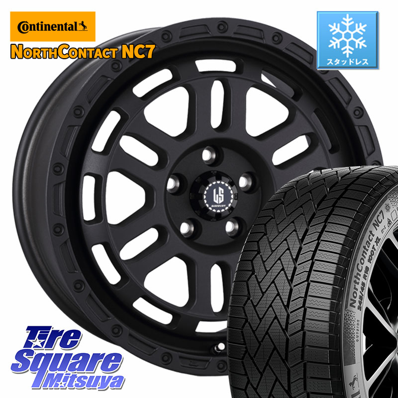 コンチネンタル NorthContact NC7 スタッドレス ミツヤ 正規品 225/45R18 阿部商会 LA STRADA DISCOVER ホイール 18インチ 18 X 8.0J +40 5穴 114.3