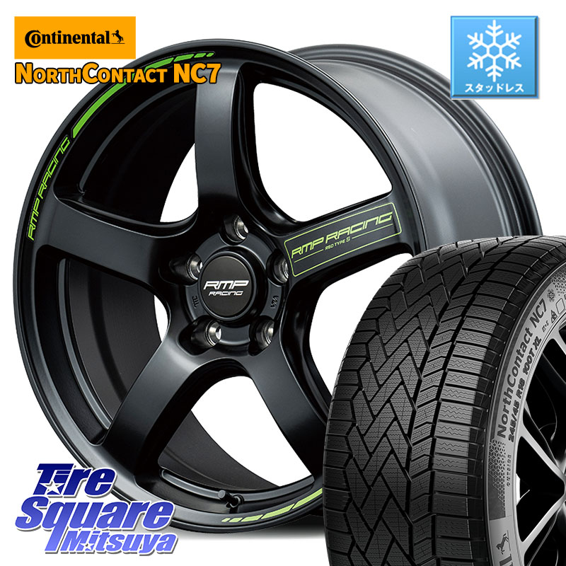 コンチネンタル NorthContact NC7 スタッドレス ミツヤ 正規品 225/45R17 MANARAY MID RMP RACING R50 TypeS ホイール 17インチ レーシング 17 X 7.0J +48 5穴 100 210系カローラスポーツ BRZ・86・GR86