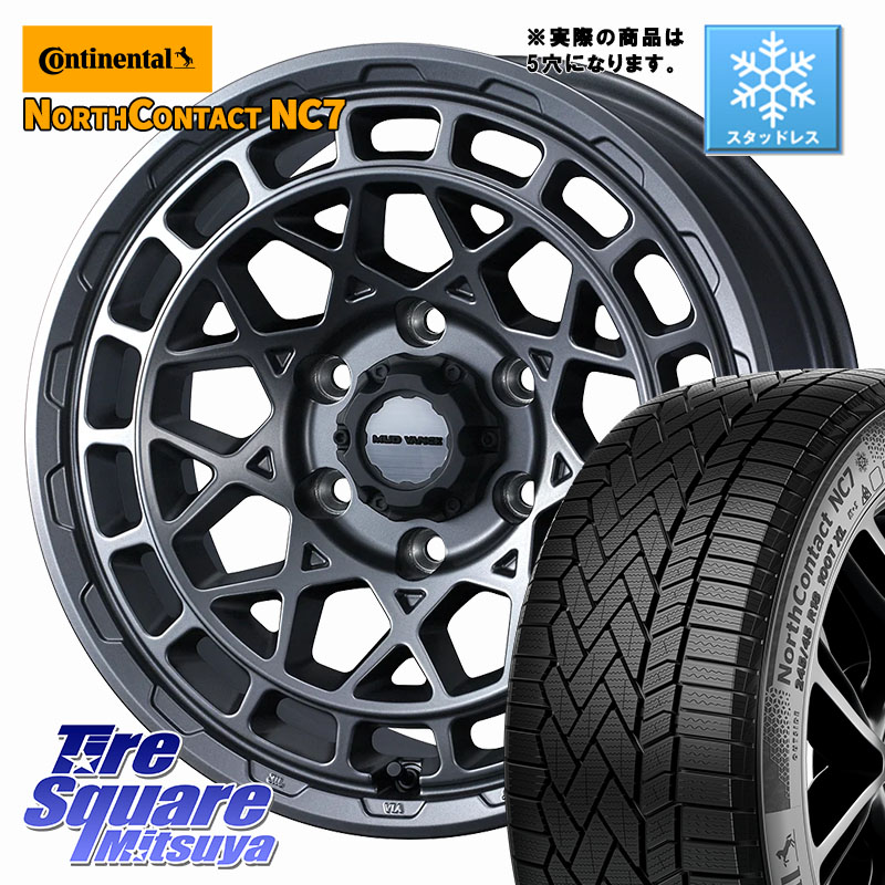 コンチネンタル NorthContact NC7 スタッドレス ミツヤ 正規品 225/55R18 WEDS MUDVANCE X TYPE M ホイール 18インチ マッドヴァンス 18 X 7.5J +35 5穴 114.3 デリカD:5